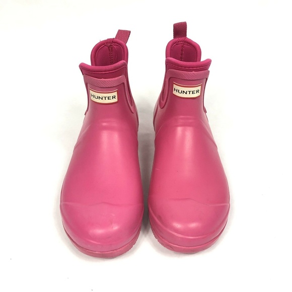 pink rain booties